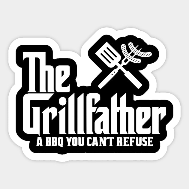 the grillfather Sticker by yukiotanaka